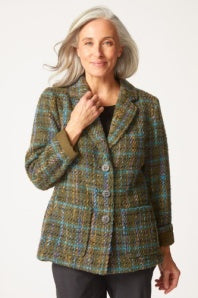 Confetti Plaid Cozy Blazer