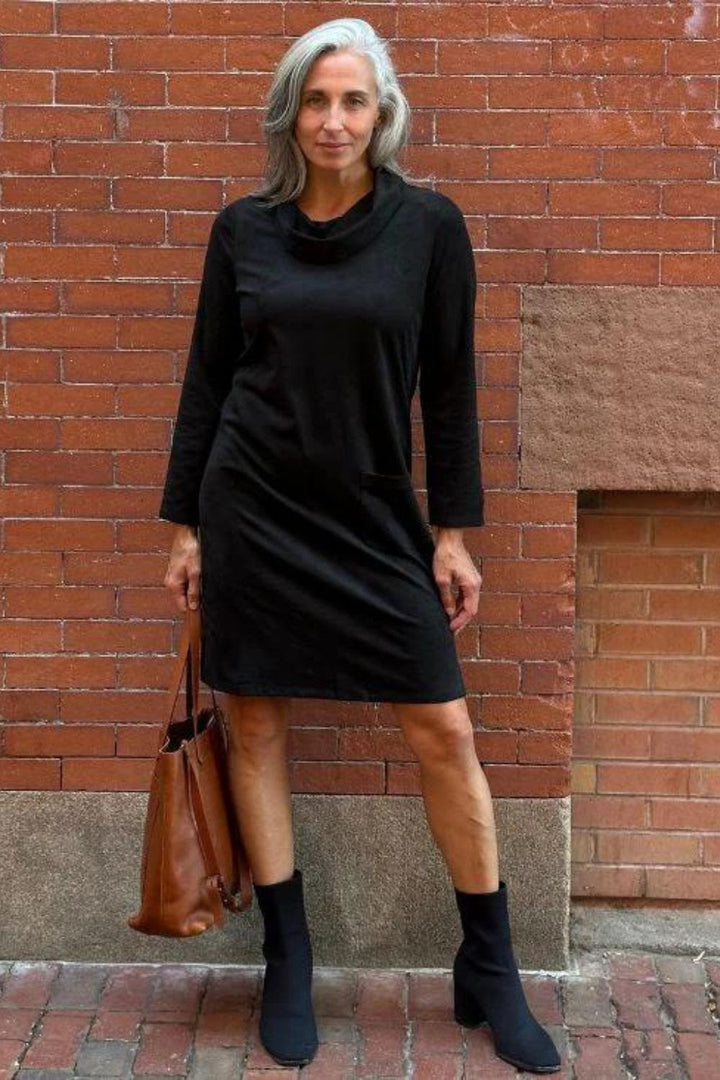 Washable Suede Pocket Dress