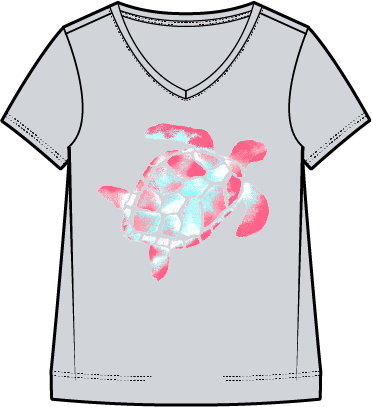 Destination Turtle V-Neck Tee