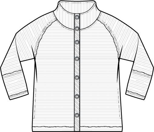 Ottoman French Terry Jacket