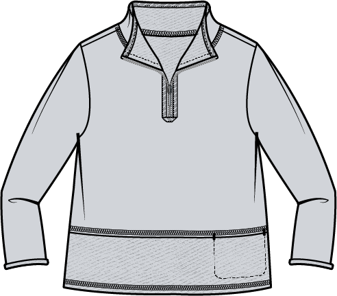 Ocean Front Terry Quarter Zip Pullover