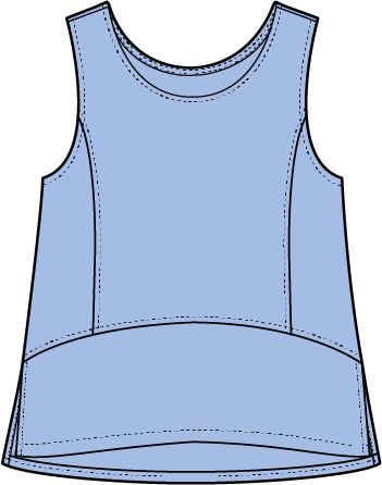 Sunkiss Cotton Gauze Seamed Tank
