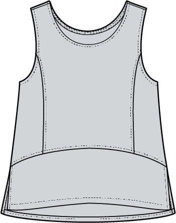 Sunkiss Cotton Gauze Seamed Tank