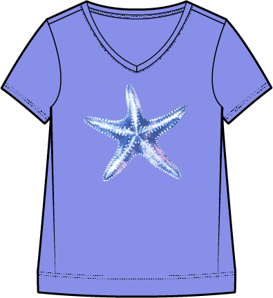 Destination Starfish V-Neck Tee