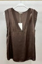 Viscose V-Neck Sleeveless Top