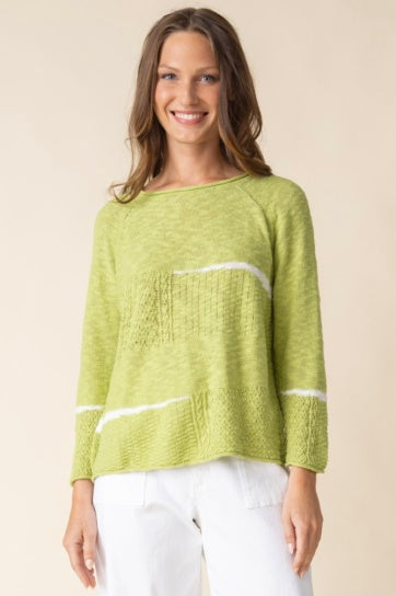 Spring Speckle Boatneck Pullover