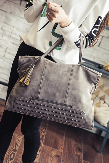 Vintage Studded Tote