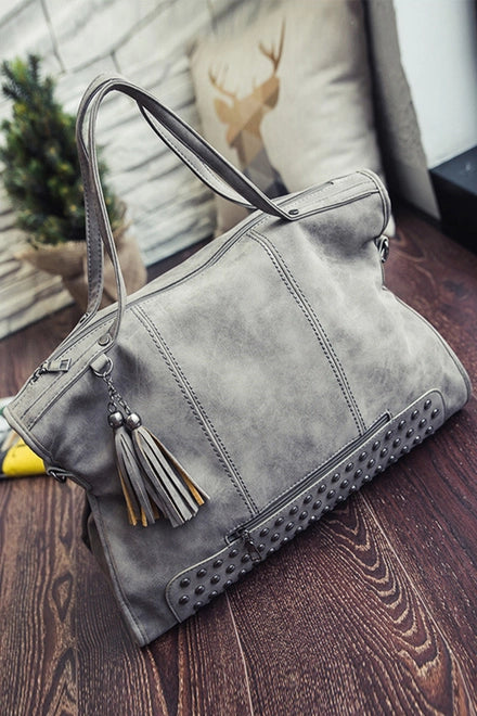 Vintage Studded Tote