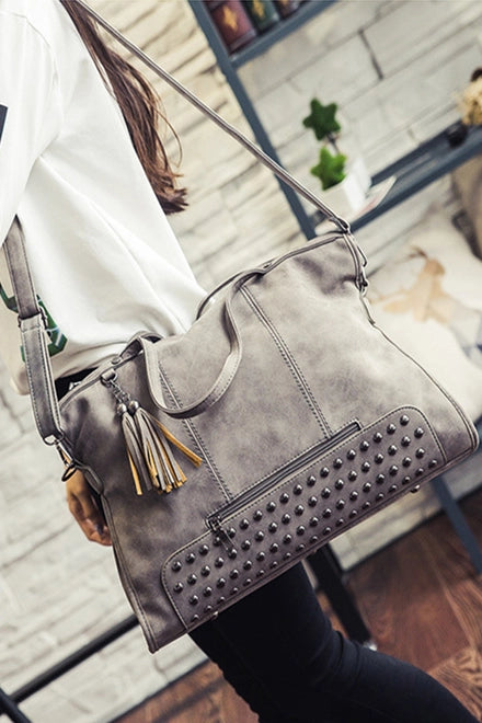 Vintage Studded Tote