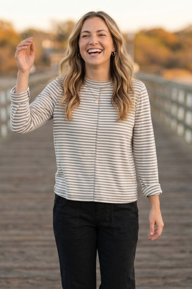 Verona Stripe Layover Tee