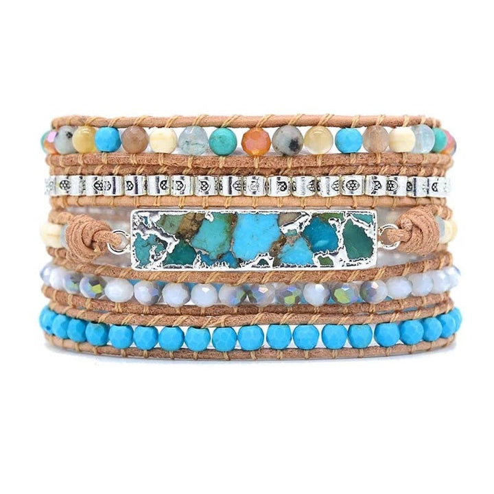 Turquoise Jasper Wrap Bracelet